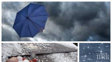 обрат времето прииждат облаци хлад плисва дъжд възможни градушки