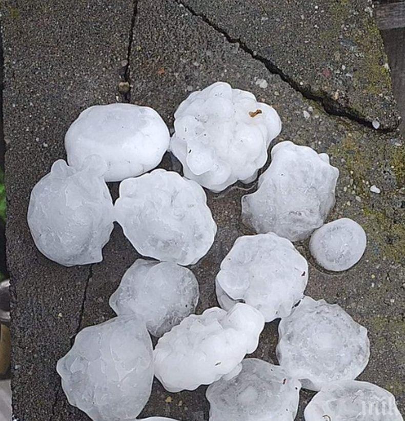 Жестока градушка удари и Сърбия