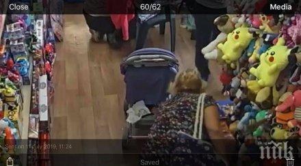 ДРЪЖТЕ КРАДЕЦА: Туристка сви портмоне от детски магазин в Слънчев бряг (ВИДЕО/СНИМКИ)