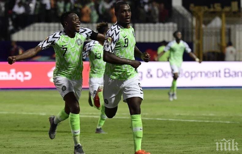 Късен гол прати тима на Нигерия на полуфиналите в турнира за Купата на Африка