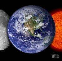 ФЕНОМЕН: Слънцето, Земята и Луната правят линия