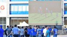 Левски слага видеостена на "Герена" за реванша с Ружмберок