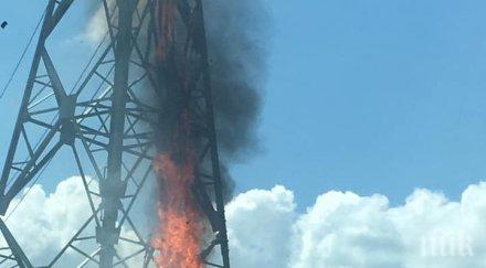 електропровод пламна околовръстното столицата снимки