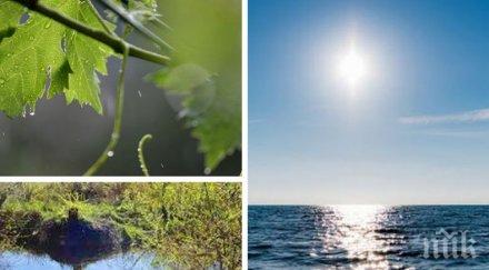 лятото завръща слънцето щедро отделни места краткотрайни валежи карта