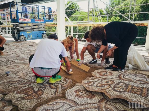 Удивителните мозайки на Голямата базилика в Пловдив се завръщат у дома
