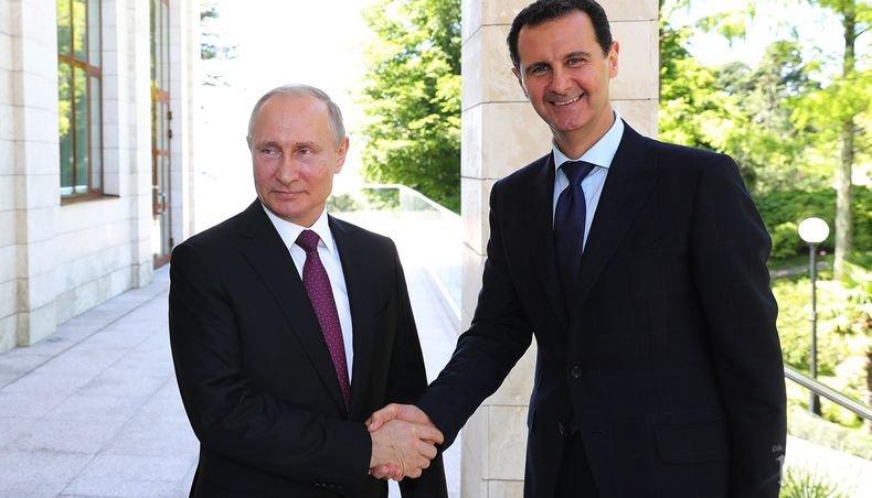 Путин към Асад: Русия ще продължи да помага на Сирия