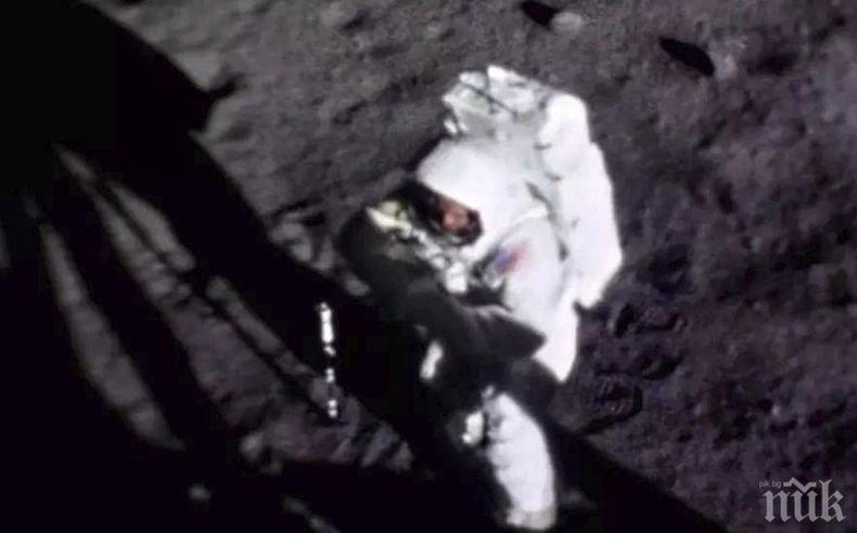 Откриха първата ясна снимка на Нийл Армстронг, докато ходи по Луната