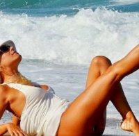 ГОРЕЩА СНИМКА (18+): Камелия се пече дибидюс на плажа