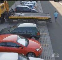 ПРИ МАНЕВРА: Камион потроши нов тротоар в Бургас