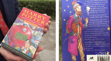 аукцион служител офис купи разпродажба книга поредицата хари потър паунд продаде търг