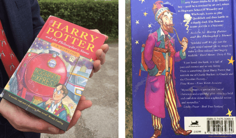 Аукцион: Служител в офис купи от разпродажба книга от поредицата за Хари Потър за 1 паунд и я продаде на търг за...