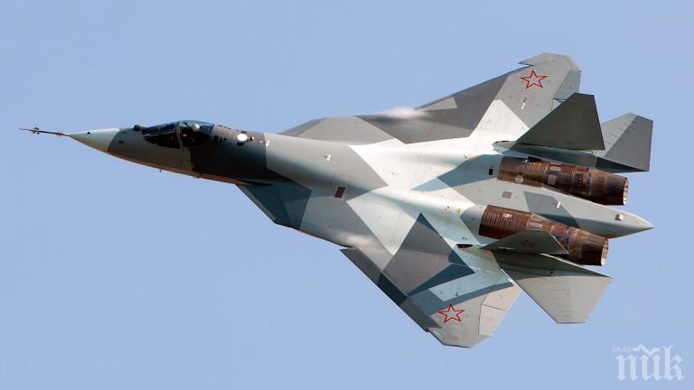 Русия започва серийно производство на изтребители Су-57 от пето поколение