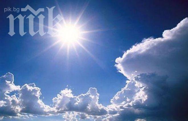 Топло време, с температури до 31 градуса