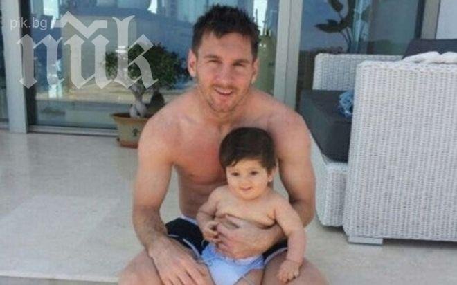 Магьосникът Лео показа малкия Тиаго Меси