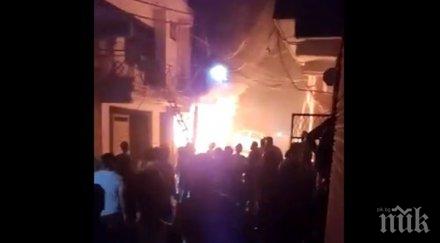 петима загинали ранени пожар жилищен блок индия