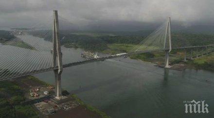 панама откри трети мост панамския канал