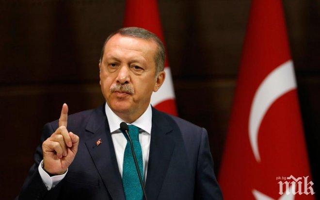 Ердоган заплаши да действа срещу сирийските кюрди съвсем скоро 