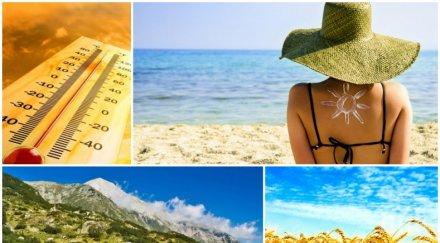 гореща събота термометърът скача градуса места превали карта