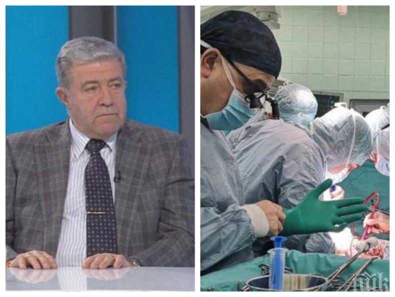 Проф. д-р Генчо Начев обяви кога ще е първата белодробна трансплантация в България