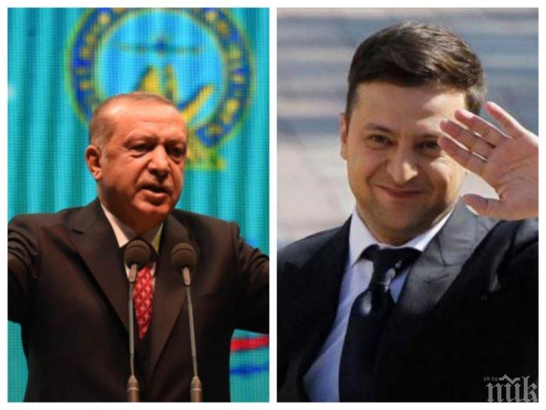 ТВЪРДО: Ердоган подкрепи Зеленски за Крим