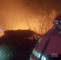 ИЗВЪНРЕДНО: Пожар избухна в Благоевградско близо до магистрала 