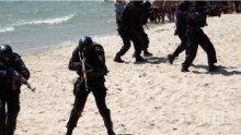 Командоси окупираха плажа във Варна, шашнаха туристите (СНИМКИ)
