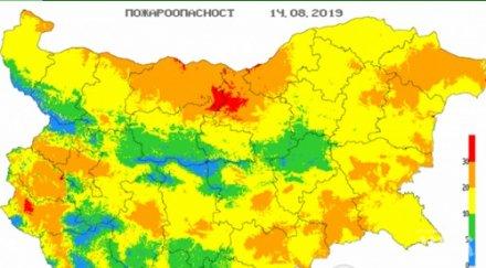 важно екстремен индекс пожароопасност сила области карта
