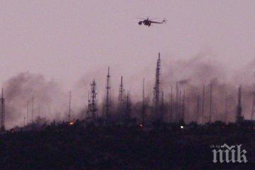 гори гръцки остров евакуираха манастир