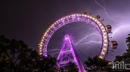 мощен ураган удари виена видео