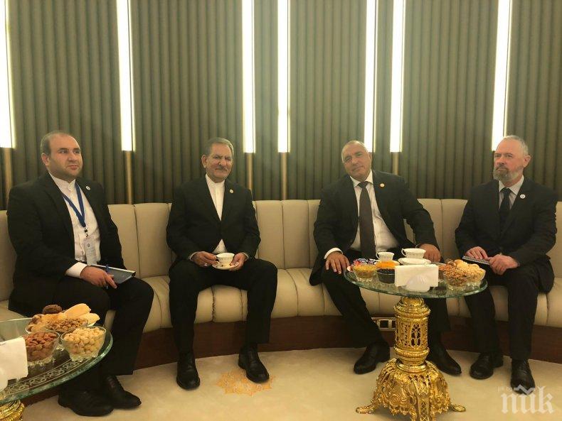 ПЪРВО В ПИК: Борисов разговаря с вицепрезидента на Иран