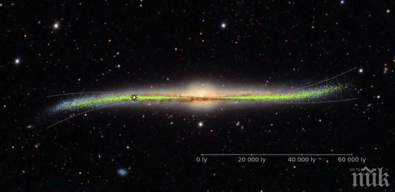 Американски астрономи видяха мистерия в небето - ярка светлина в средата на Млечния път