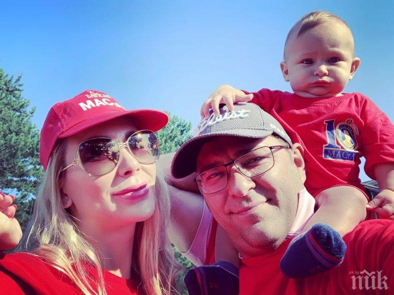 БАРОВКА: Бебето на Антония Петрова обикаля света - миската не се спира от почивки