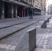 ВАНДАЛИЗЪМ: Мъж изкърти ограничители по Графа 