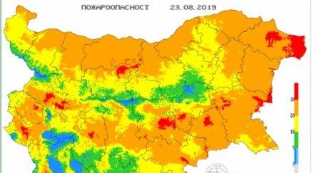 опасност пожари внимавайте области