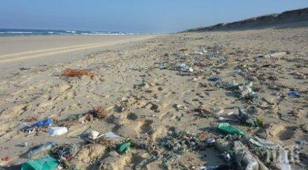 пластмасовите отпадъци половин европа достигат черноморското крайбрежие