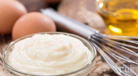 майонезата връща блясъка косата