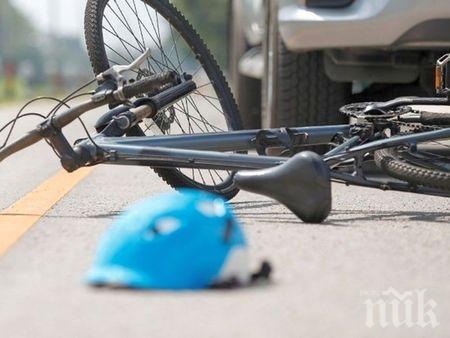 Разсеяна шофьорка блъсна 10-годишно дете с колело във Варна, прати го в болницата
