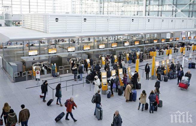 Затвориха летището в Мюнхен заради неидентифициран мъж, хиляди пътници блокирани 