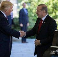 ГОРЕЩА ЛИНИЯ: Ердоган и Тръмп са обсъдили ситуацията в Сирия