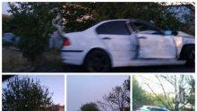 Патрулка се огъна в автомеле край Сарафово