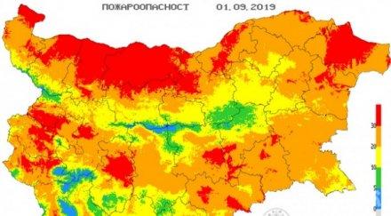 внимание голяма опасност пожари области септември
