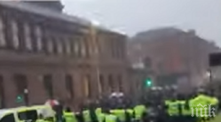 безредици глазгоу демонстрация единството ирландия видео