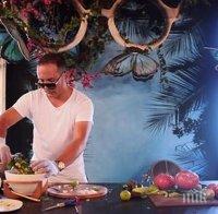 Димитър Тодоранов черпи купонджии с 40-килограмова салата и ракия