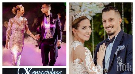 пик жени шили месеца булчинската рокля виолета сиракова 7000 кристали сваровски блестят килограмовата одежда снимки