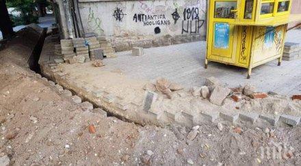 монополисти превръщат тротоарите пловдив картофени ниви