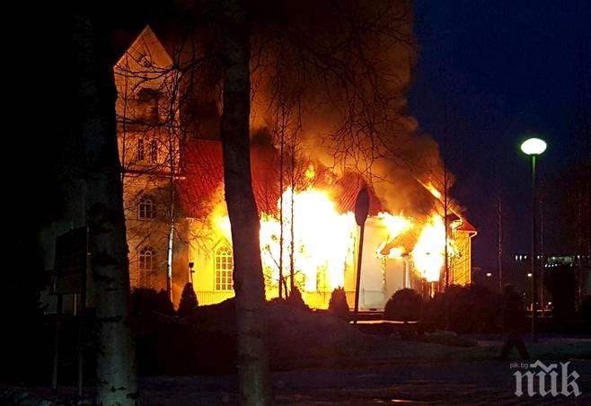 Задържаха пироман, запалил православен храм 