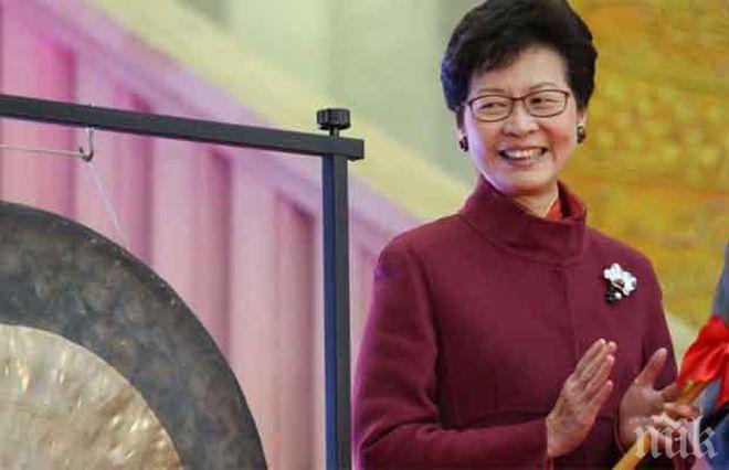 КАТЕГОРИЧНО: Кари Лам няма да подава оставка като лидер на Хонконг