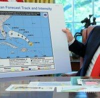 Президентът на САЩ отмени посещение на пострадалите от урагана „Дориан” райони