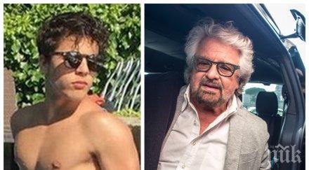 обвиниха изнасилване сина основателя италианското движение звезди