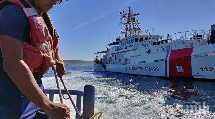 успешен спасителните екипи успяха измъкнат целият екипаж преобърналия търговски кораб сащ